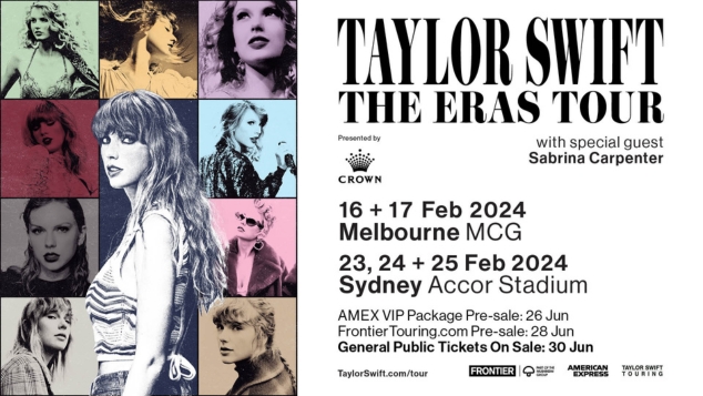 Taylor Swift Announces Sydney And Melbourne Tour Dates OUTInPerth 